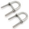 HAOBIN 2 Piezas Pernos En U M8 45x100mm U Pernos En U M8 Tornillos En U Perno En Forma De U Pernos De Acero Inoxidable Forma De U Con 4 Arandelas Y 4 Tuercas Para DiáMetros De TuberíA De Hasta 45 Mm