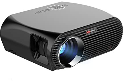 PAKCEEINC Tragbarer Mini-Beamer, Full HD, 1080p, 2 GB + 16 GB, HD, eingebauter Android-Projektor, Office Business Support HDMI, VGA, AV, USB, Unterstützung, TV, Laptop, Spiele und Smartphones