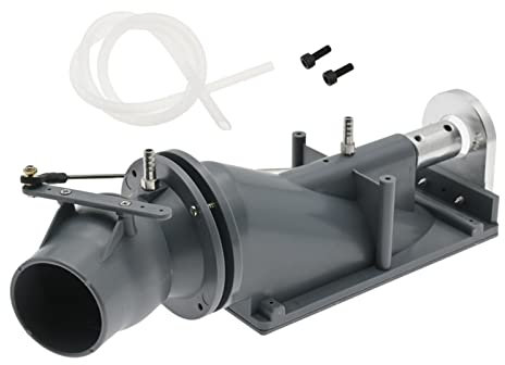 Water Thruster Jet Pump 40 Mm 4 Propeller Vorwärts Rückwärts Ejektor Turbo für RC Jet Boat Jet Boat, Grau