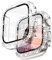 Wingle Compatibile con Apple Watch Screen Protector 38mm Serie 3/2/1, Donne Brillante Diamante Cover con Vetro Temperato Protezione Dello Schermo per iWatch Caso 38mm Serie 3/2/1, Trasparente