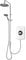 Triton Showers GEAMDU91 Amore DuElec | Shower Electric | 9.5KW | White Gloss I Electrical Showers | with Showerhead and Anti Twist Hose | Rainfall Shower Head | for Bathrooms