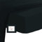 Pizuna 400 Baumwoll-Spannbetttuch 130x200-140x200cm Schwarz, 100% langes Baumwoll-Spannbetttuch, weiches Mako-Satin-Gewebe für bis zu 40 cm Matratzenhöhe (100% Baumwollbettlaken)
