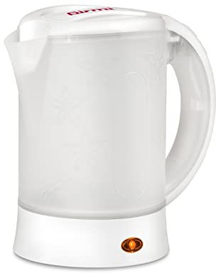 Girmi BL04 Bollitore da Viaggio, Capacità 0,6 Litri, 600 W, 2 bicchieri inclusi, Caraffa graduata, Bianco