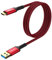 SUNGUY Cavo USB Type C, 1M USB 3.1 GEN 2 10Gbps Cavo Dati USB Type-c Android Auto，Cavo Ricarica USB C pour per Samsung A54 S22 Ultra, HUAWEI P9, Google Pixel 7-Rosso