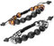 Bivei Lava Rock Stone Essential Oil Diffuser Armband - Tigerauge und Hämatit - Verstellbares geflochtenes Edelsteinarmband für Männer und Frauen