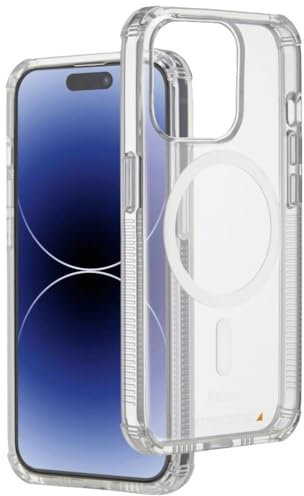 Hama Handyhülle „Extreme Protect“ für iPhone 15 Pro und MagSafe (D3O Bumper, stoßfest, sturzsicher, bruchsicher, durchsichtige iPhone Hülle ohne Vergilben, magnetisches Case für induktives Laden)