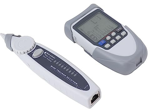 HWGING Kabelfinder mit Empfänger, Kabeltester, Leitungsfinder mit LCD-Display, POE Batteriespannungsmessung Internet, Telefon