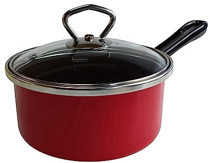 Schwerter Stielkasserolle 16cm rot m.GD