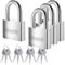 KAWAHA 41/40-4PS 1-9/16 pulgadas (40 mm) Candado de acero inoxidable de alta seguridad con llave de acero inoxidable para uso en interiores y exteriores (resistente, antioxidante) (40 mm, con llave