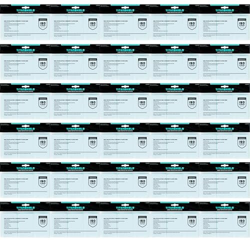 TitanShield (150 Hüllen/transparente Standardgröße) Brettspiel- und matte Sammelkartenhüllen (Original Standard 66 x 91 mm [30 Stück Mega-Bundle])