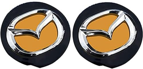 4 Stück Radnabenkappen für Mazda cx3 cx4 cx5 Ma 6 Atenza Ma 3 Axela, Auto Zubehör für Radnaben Felgenkappen Nabenkappen Logo Radnabenabdeckung Nabendeckel,Yellow