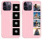 Aiebill Design Your Own Photos Style Phone Case for iPhone 15/14/13/12/11 Pro Max/Mimi/Xs Max/Xr/7/8 Plus Anti-Scratch Personalised Cover for Friends Family Birthday Gifts Pink