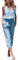 CUPSHE Damen Jumpsuit U-Ausschnitt Ärmellos Knopfleiste Overall Sommer Casual Lose Playsuit Haremshose mit Taschen Hellblau L