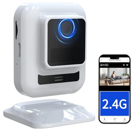 4G LTE Cellular Security Camera, SIM & SD Card Not Included, 2MP 2 Way Audio WiFi Indoor Surveillance Camera for Home Security, HD Night Vision, Motion Detection, Magnetic Install