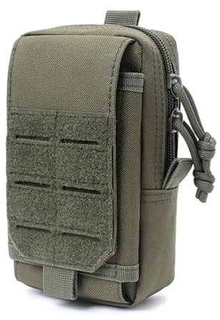 Gexgune Taktische Molle Tasche Outdoor Taille Fanny Tool Pack Utility Gadget Organizer Weste Pack Geldbörse Handy Fall (Green)