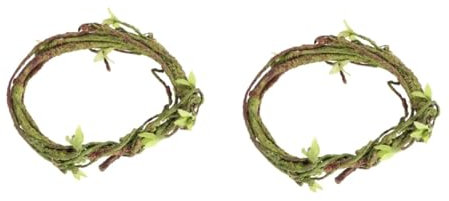 Milisten 2stücke Künstliche Rattan-Pflanze Für Terrarien Flexibles Design Für Reptilien Hochtemperaturbeständig Und Korrosionsresistent Für Dekoration Und Lebensraum