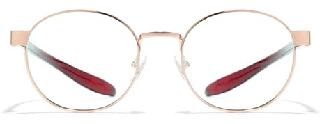 HYPREADER TAURUS BIO-Blaulichtfilterbrille/Lesebrille (+0.00,+1.00,+1.50,+2.00,+2.50,+3.00) für große Köpfe, auch als Sonnenbrille erhältlich (Rosegold-Bordeaux, +0.00)