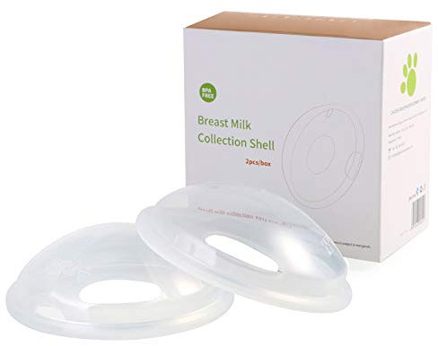Sonhomay Milchsammelschalen, 10 ml, wiederverwendbar, flexibler Silikon-Milchfänger, Muttermilch-Sparer für die tägliche Arbeit, Mütter, zum Stillen, Sammeln, Speichern von Muttermilch, 2 Stück