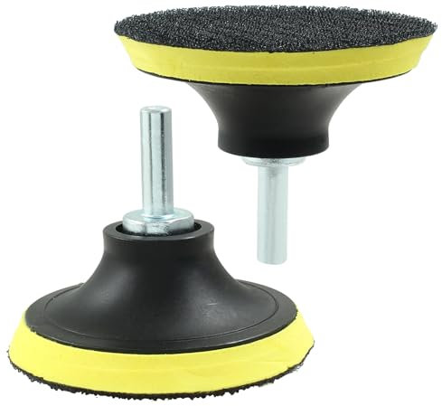 Litoexpe 2 Stück 7,6 cm Klett-Trägerpads mit M10-Gewindebohrer-Adapter, Auto-Exzenterschleifer, Polierer, Polierer, Trägerplatte für Schleifscheiben, Wollschwamm-Pad