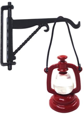 1 Set Puppenhaus Petroleumlampe Laternen Winziges Puppenhaus Retro Licht Zubehör Mikro Landschaft Ornament Laterne Vintage Mini Laterne Petroleum Licht Modell Mini Abaodam