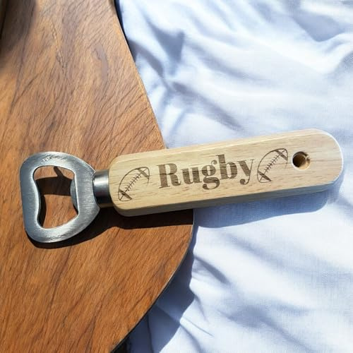 Rugby Bottle Opener – Wooden Design