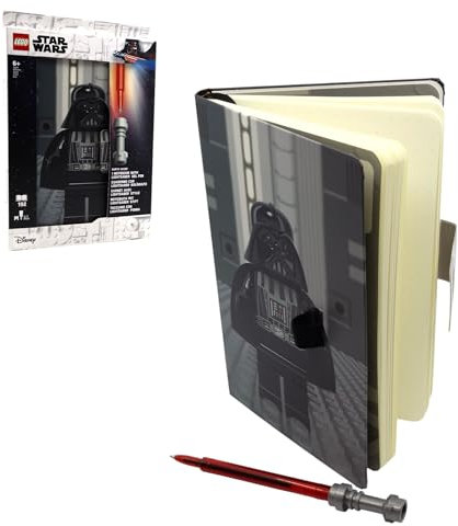 IQ LEGO Star Wars - Taccuino punteggiato con penna gel spada laser - Darth Vader (53492)