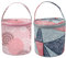 CHROMACRAFT Borsa Portaoggetti per Attrezzi da Maglia in 2 Pezzi, Borsa Portaoggetti Portatile, Borsa Portaoggetti da Viaggio, Portaoggetti per Accessori all'Uncinetto