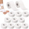 12 Rollen Sporttape, 3,8cm x 10m – Medizinisches Fussball Tape, Selbstklebend & Reißbar, Hautfreundlich & Hypoallergen Ideal für Fußball Volleyball Klettern & alle Sportarten (Weiß)