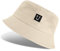 Tuopuda Fischerhüte Bucket Hat Unisex Sonnenhut Baumwolle Buckethut Faltbar Fischerhut Anglerhut Freizeithut Sommermütze Herbst Camping Reisen Wandern, Beige-01