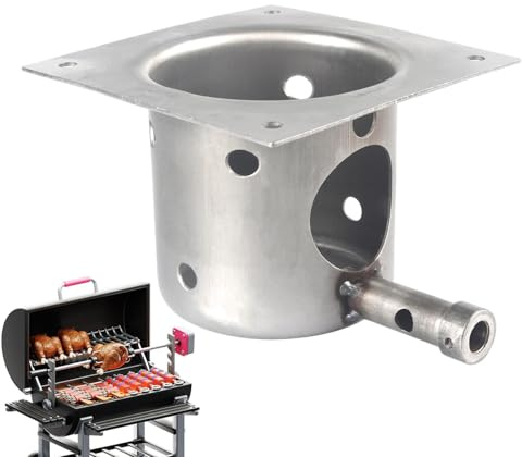 Ersatz für Feuertopf für Grill, Feuerzubehör aus Edelstahl, Ersatzteile für Feuertopf mit Schrauben für Grillbrenner