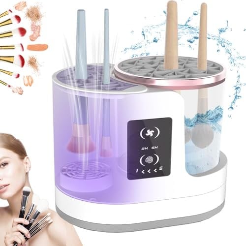 Electric Makeup Brush Cleaner and Dryer,3 in 1 Efficient Makeup Brush Washing Machine,Beauty Blender Cleaner,Suitable for All Types of Cosmetic Brushes