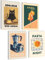 mojoliving Poster Kaffee Bilder Kaffee Bild Wandbilder für die Küche Poster Aesthetic Deko Küchenbilder Vintage Bilder Wohnzimmer Deko Küche (Pasta Night, 4x A4 | ohne Rahmen)