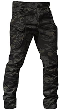 Generisch Cargohose Herren Taktische Hose wasserdichte Militär Outdoorhose mit Multi Tasche