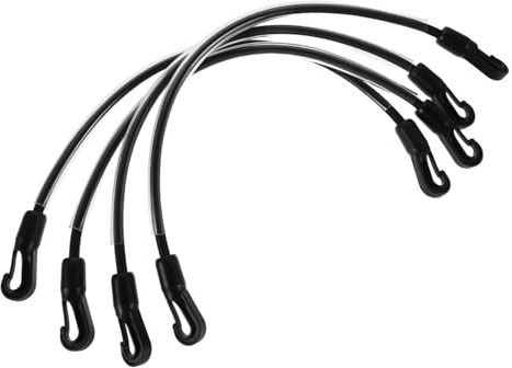 ibasenice 4 Stück Elastische Pferdedecken Beinschlaufen mit Doppelten Metall Druckknöpfen 56cm Lang Robustes Stretch Material Ersatzriemen für Pferdedecke Winterausrüstung für Pferdezubehör