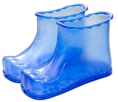 Zanthicia 1 Paar Männer Fußbad Schuh Stiefel Entspannung Fußmassage Tragbare Reise Erwachsene Unisex Studenten Badezubehör 42 Yard, Blau