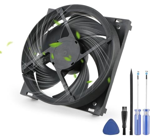Internal Cooling Fan for Xbox One Console Cooler Replacement CPU Cooling Fan with Repair Tools(5 Blades)