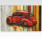 Phoenixarts Oldtimer Metallbild 3D Auto Käfer Bild Unikat 120x80 - über 40 Motive - 405