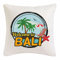 Reifen-Markt Kissenbezug 40x40cm Welcome to Bali - SURFEN - TAUCHEN - Diving - TAUCHERPARADIES aus Mikrofaser in Weiß