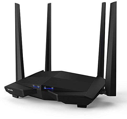 Tenda AC10 Gigabit Router Wi-Fi Dual Band AC1200 Wireless, 4 Porte Gigabit, Parental Control e Rete Ospiti, IPTV, VPN Server, IPv6, WPS, Adatto per Case a Un Piano