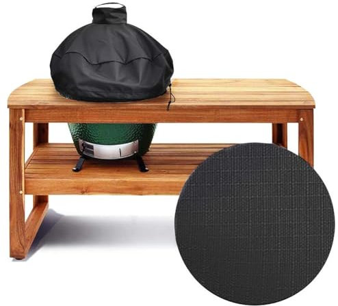 KAMaster Kamado Dome Grill Cover for XLarge Bigg Green Egg on Table,Half Grill Cover for Kamado Big Grill Joe in Built-in Or Island,Grill Half Cover XL Grill Accessories Waterproof Outdoor Grill Cover