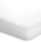 Betten Jumbo King Topper-Spannbettlaken Weiß für 180-200 x 200-220 cm | Bis zu 15 cm Steghöhe | Premium Stoff mit 160 g/m² | Flexibel Dank Gummisaum | Atmungsaktiv, bügelfrei und pflegeleicht