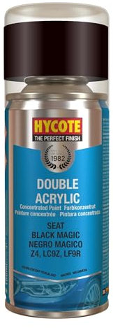 Hycote Double Acrylic Aerosol Car Spray Paint, Seat - Black Magic, 150 ml
