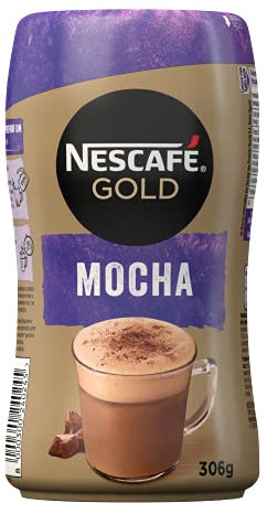 Nescafe MOCHA bote de café soluble con sabor a delicioso a chocolate 306g
