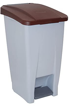 Denox DEN043 Contenedor Selectivo 60 litros, Marrón, 490x380x700 mm