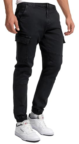 Indicode Herren August Cargohose Outdoorhose aus Baumwolle mit 6 Taschen | Robuste Funktionshose für Outdoor und Freizeit, Herrenhose, Outdoorhose, Freizeithose, Arbeitshose, Stoffhose für Männer