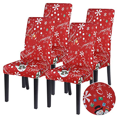 NIBESSER 2er Set Stuhlhussen Stretch Stuhlbezug Elastisch Stuhlüberzug Universal Esszimmerstuhl Husse Abnehmbar Beschützer Stuhlschoner Dekoration für Bankett Party Zuhause Hotel