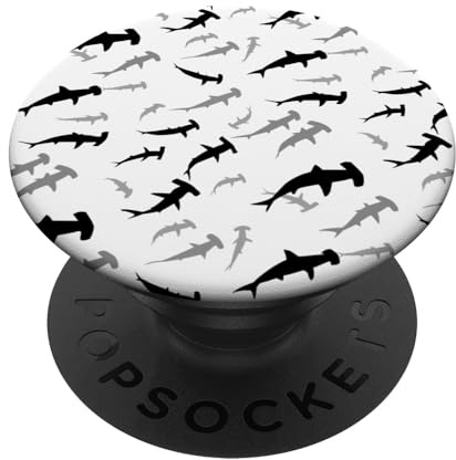 Minimalist Hammerhead Shark Ocean PopSockets Adhesive PopGrip