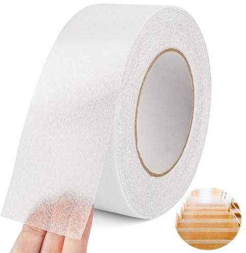 Rutschfestes buntes 5M * 5cm PVC rutschfestes Anti-Rutsch-Klebeband für Treppenstufen-Bodensicherheitsdekoration(Transparente Farbe)