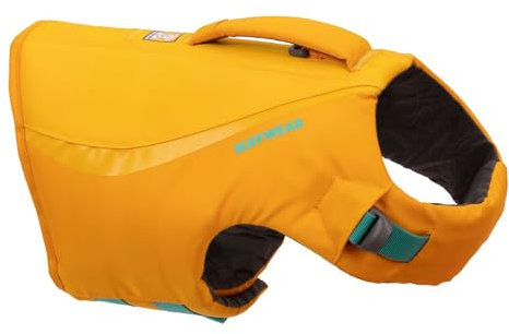 RUFFWEAR Float Coat Veste de flottaison pour Chien, Gilet Flottant pour Chien pour la Natation, Le canotage, Les Sports Nautiques, Wave Orange, XL