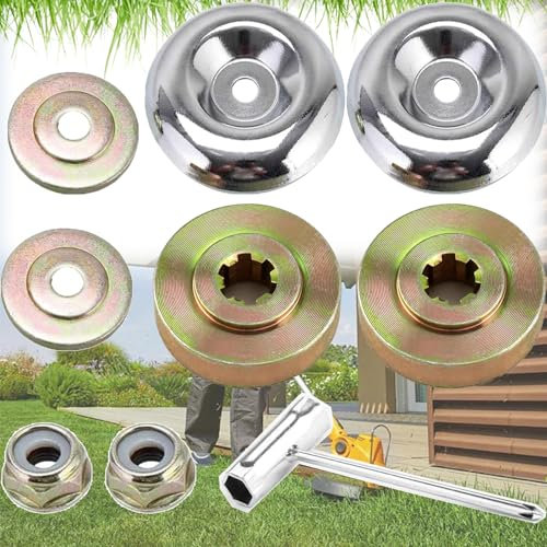 Mikqky 5 Stück Ersatzteile Für Motorsense, Freischneider Hardware-Zubehör, Klingenadapter Kit Für Rasenmäher, Anwendbar Auf Stihl Fs120 Fs130 Fs130R Fs200 Fs200R Fs250 Fs55 Freischneider